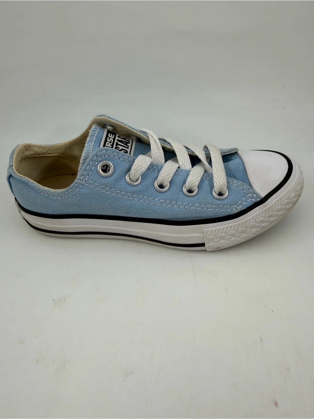 Converse Kid’s Chuck Taylor AS - SZ 11C- Lite Blue Canvas Low Top Sneakers Shoes